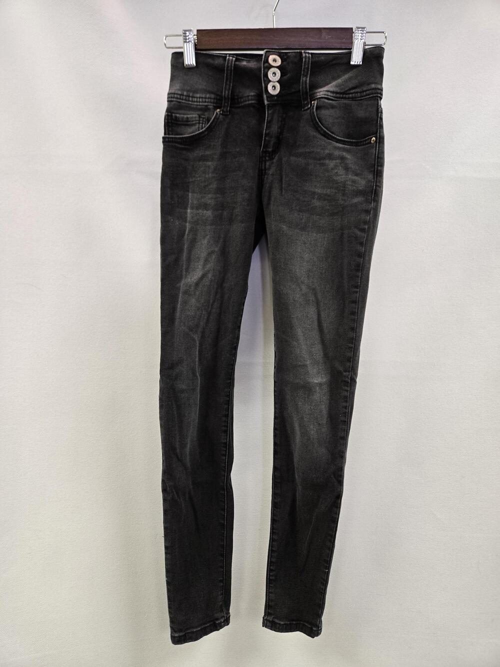California Vintage Jeans Womens 3 Black Skinny High Rise Stretch YMI Denim
